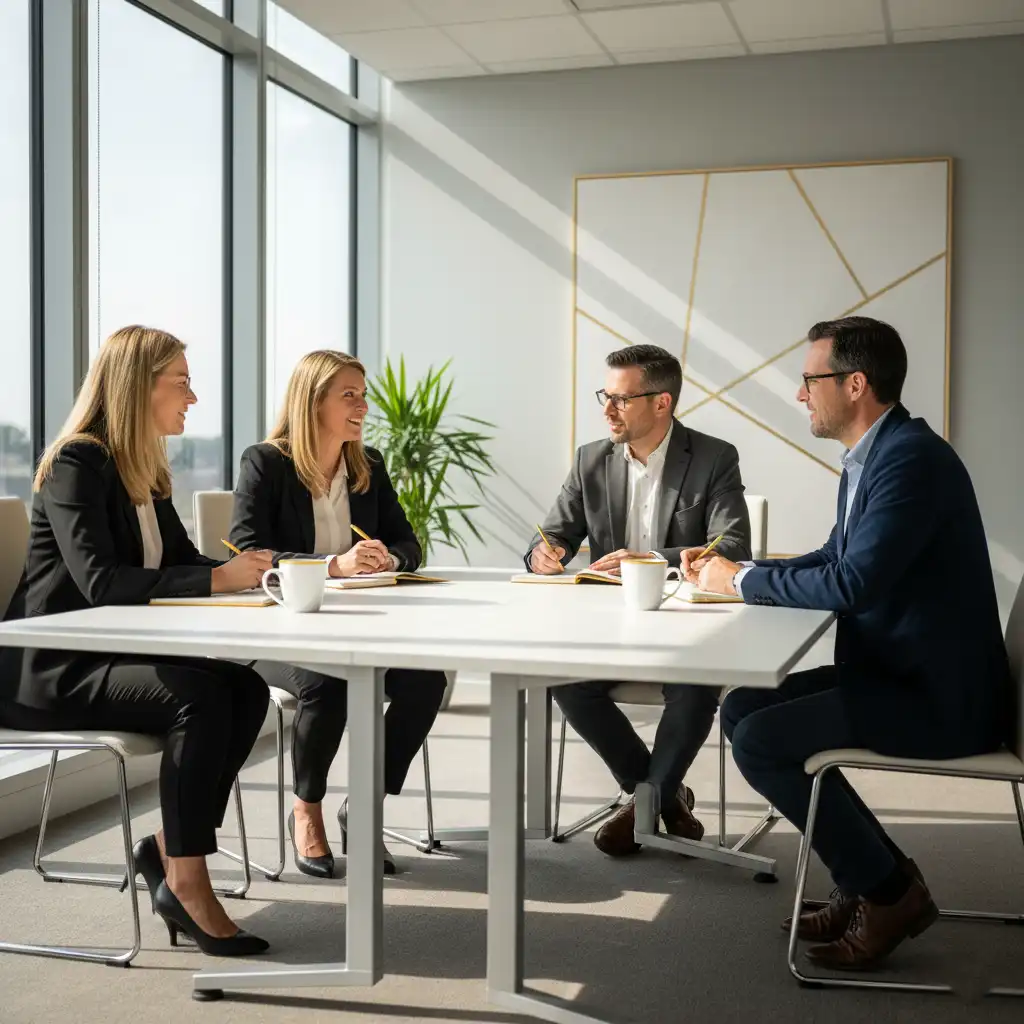 Team LeadRisers durante una sessione di formazione